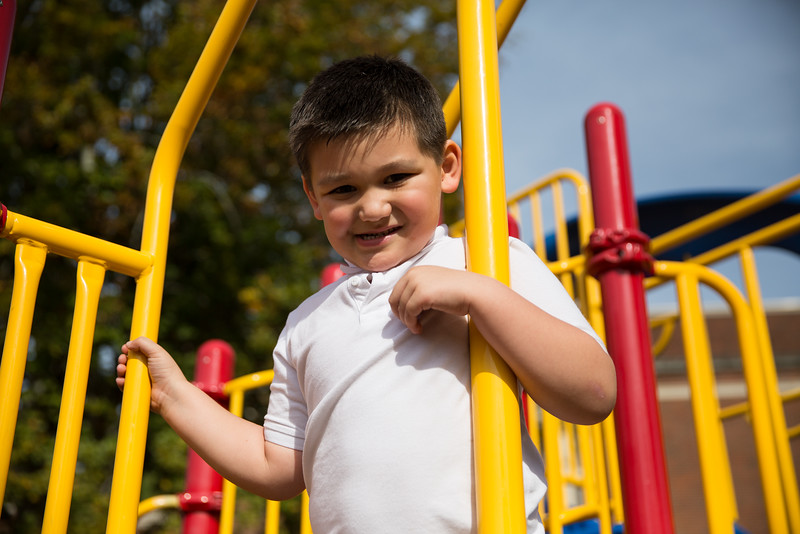 boy on playground