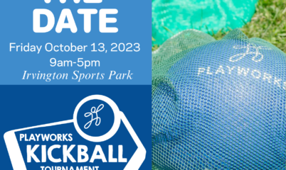 Kickball save the date graphic